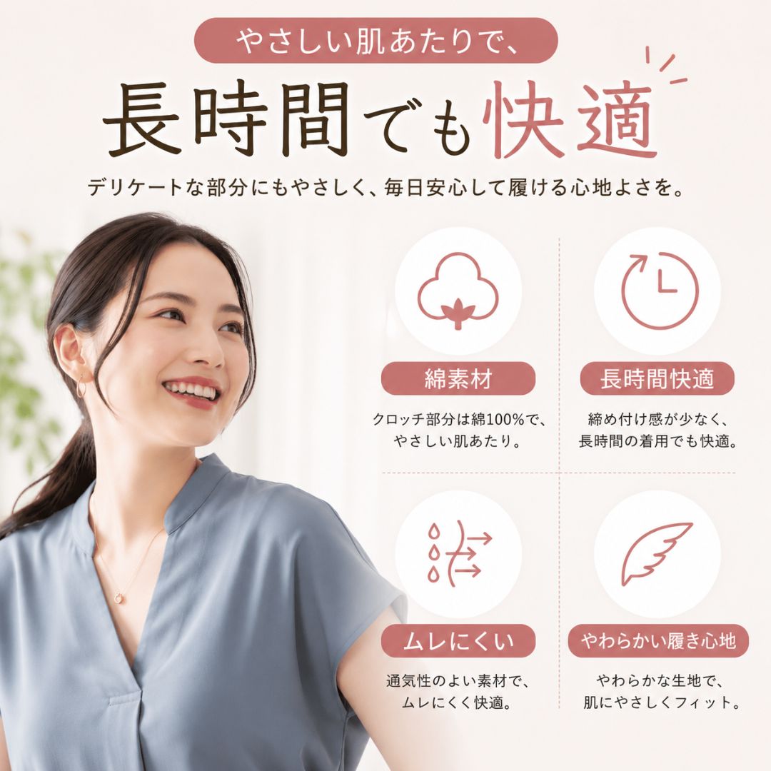 レディース ボクサーショーツ 深ばき 綿混 一分丈 食い込みにくい 女性用下着